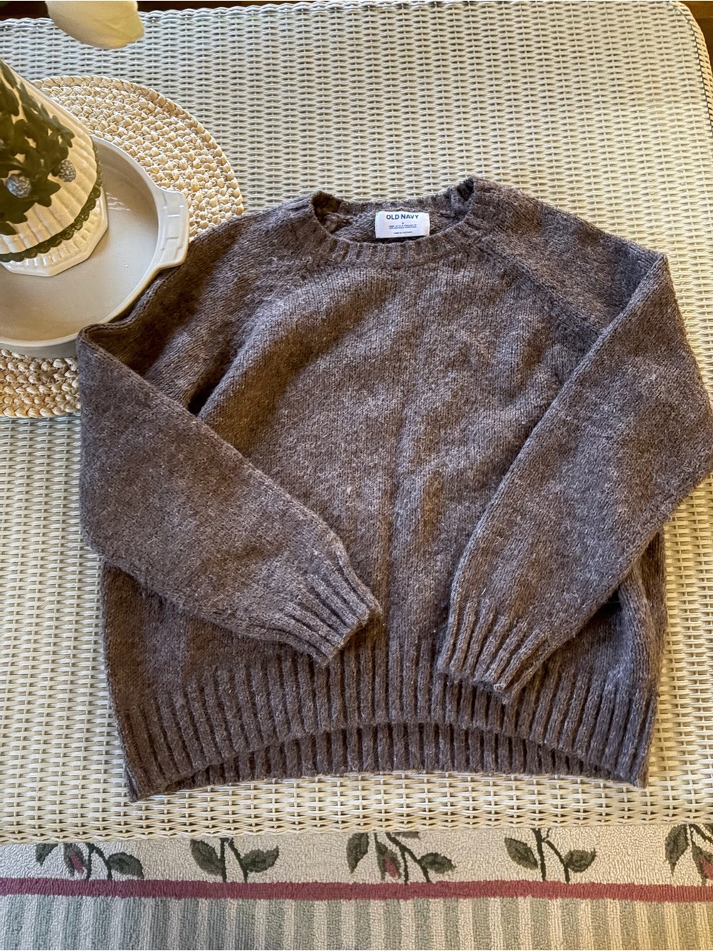 Old Navy Chocolate Brown Crewneck Sweater